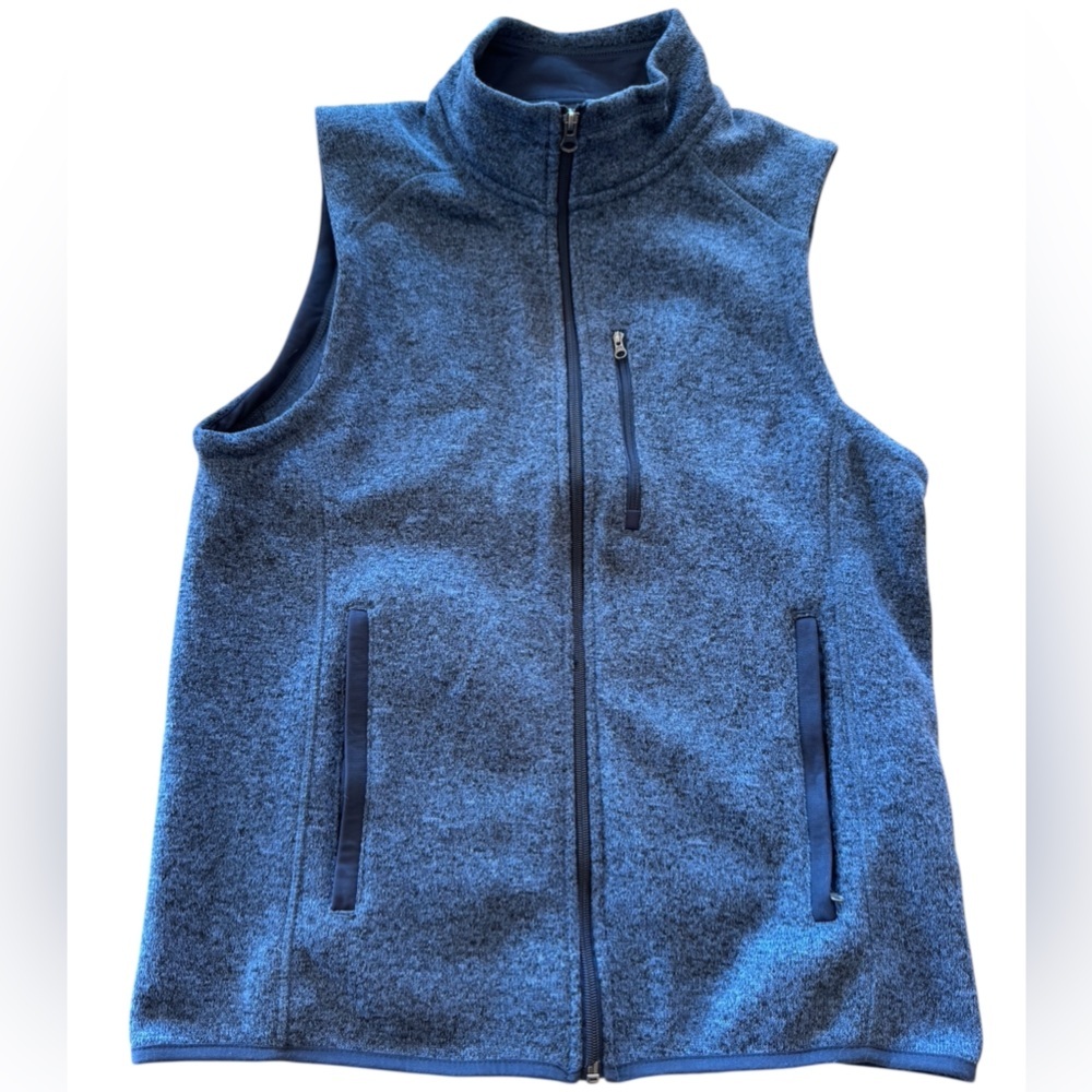 Beverly Hills Polo Club Blue Zip-Up Vest M